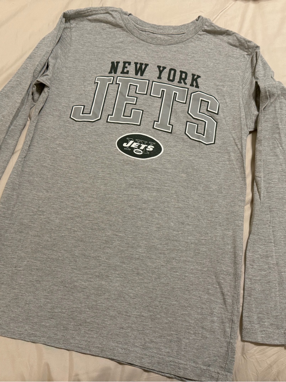 Fanatics New York Jets Gray Crewneck Sweatshirt